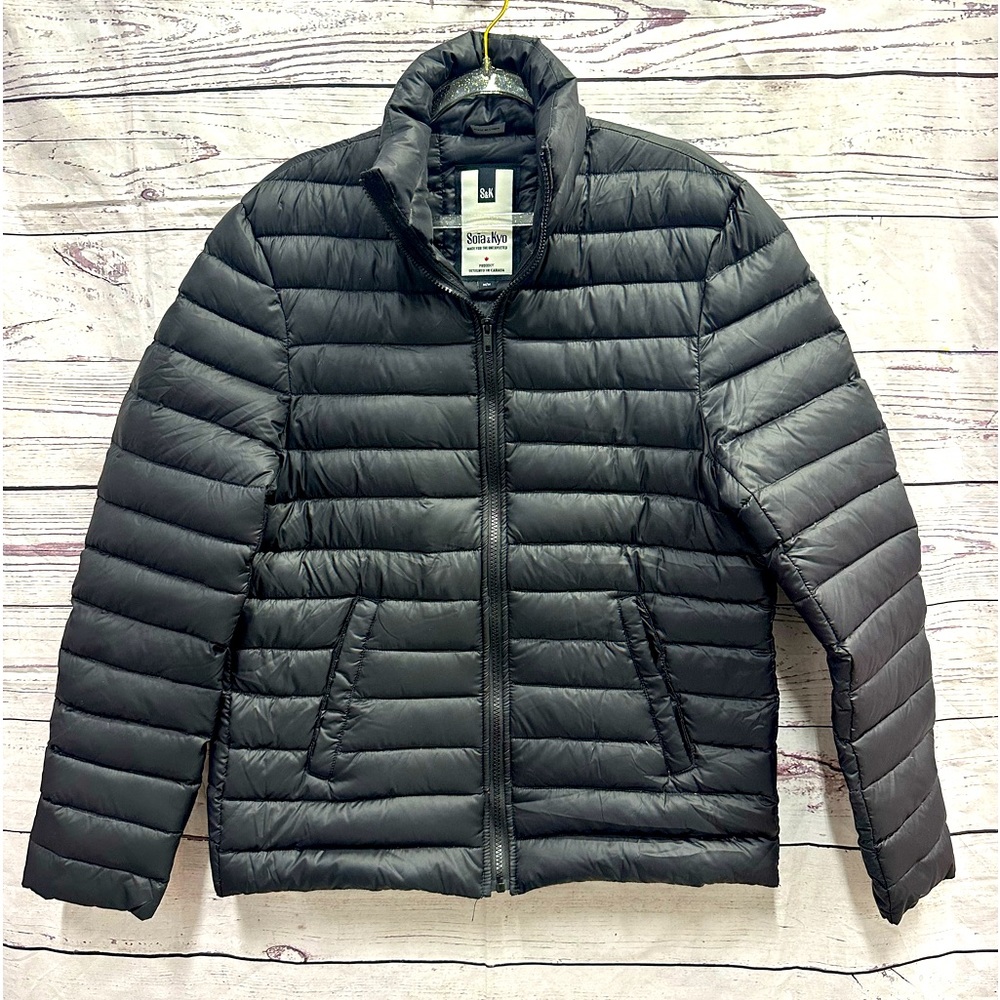 Soia & Kyo Black Puffer Jacket Size Medium